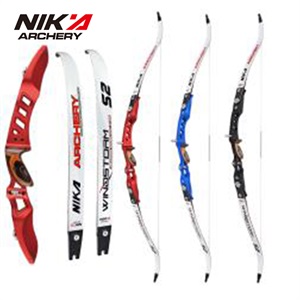 Nika Archery ET-3 Right Hand Riser 66 Inch ILF Recurve Bow With S2 Laminated Limbs