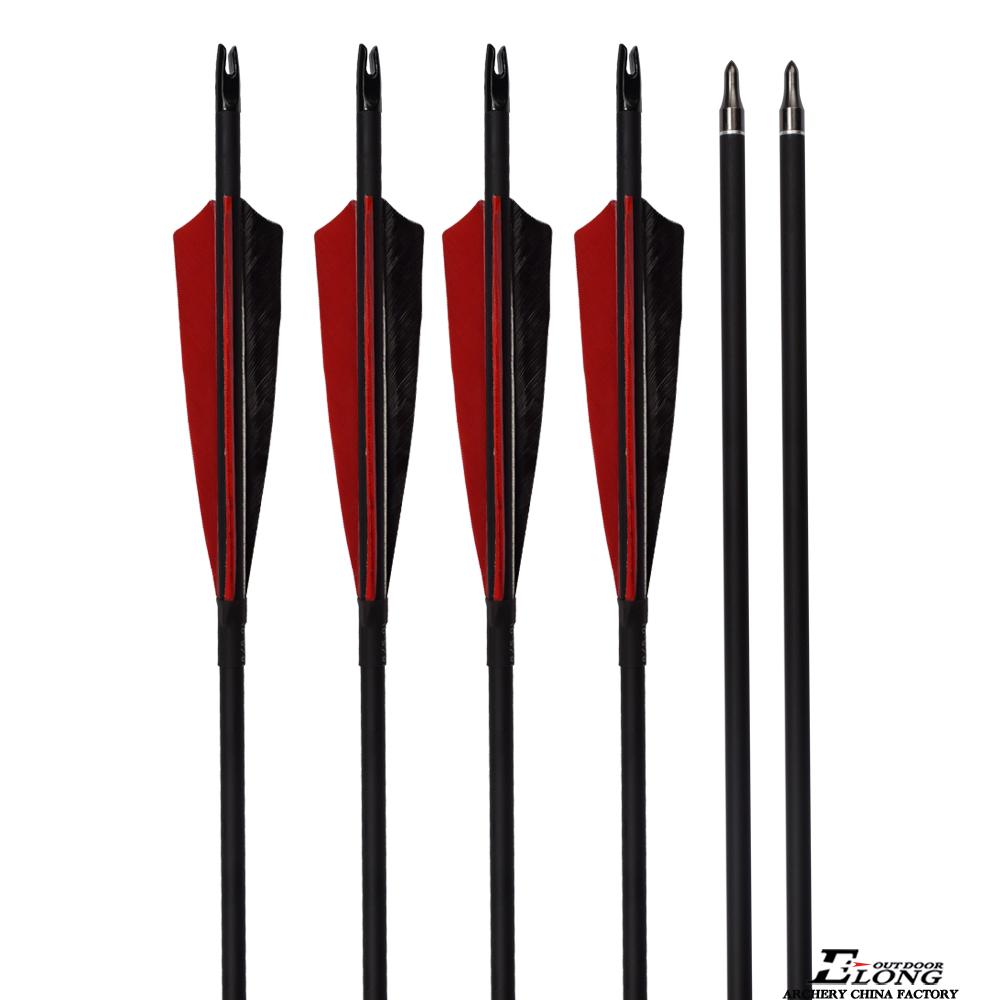 Turkey Feather Roll Fiberglass Arrows