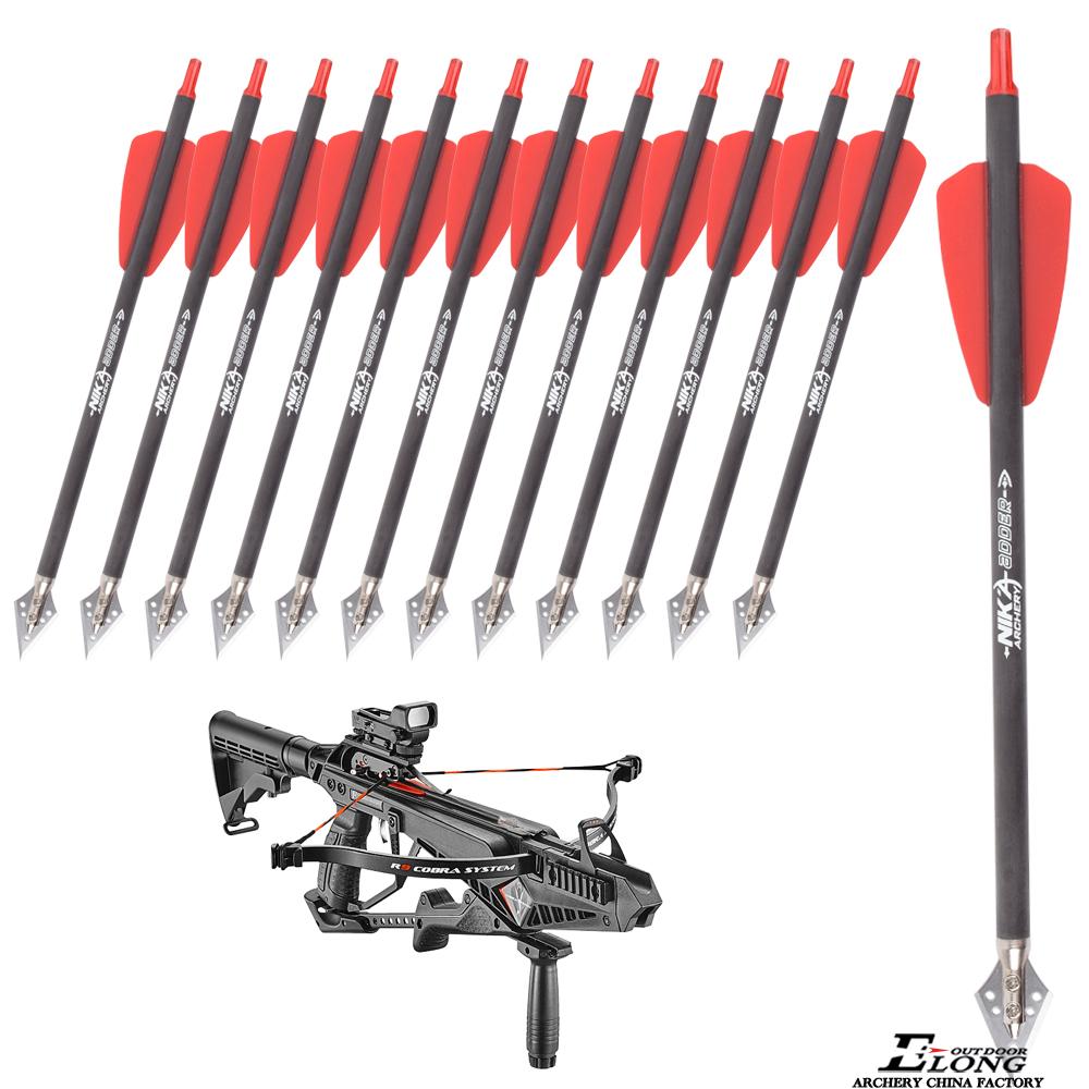 7.5 inch Cobra series crossbow hunting carbon arrow R9 short crossbow arrow blade arrow