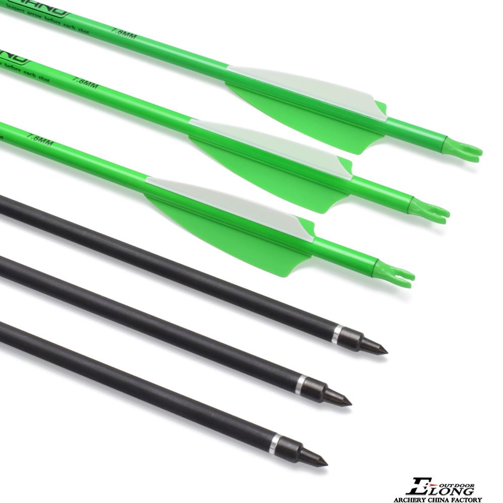 30 Inch Archery Arrows Hunting Practice Arrows Removable Tips for Compound & Recurve Bow