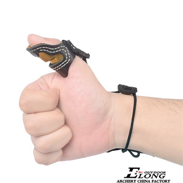 420028 Elong Outdoor Archery Thumb Ring Handmade Finger Protector