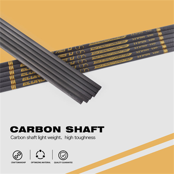 Elong Outdoor 40T High Modulus Carbon Shaft 3.2mm Carbon Fiber Shaft Arrow Shaft 