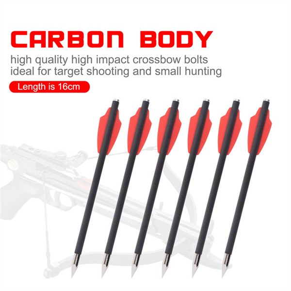 119612-01 16cm carbon arrow bolts 