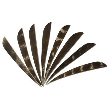 4''natural streamline turkey feather arrow fletching