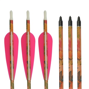 Outdoor hunting traditional pink camo youth carbon fiber arrow