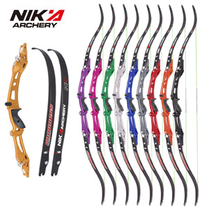 Nika Archery ET-8 Riser RH 68Inch Recurve Bow With N3 Carbon Limbs 