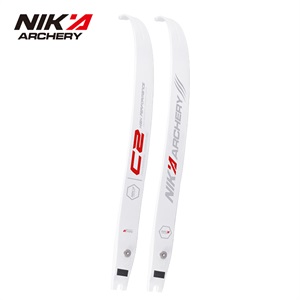 Nika archery C2 white carbon recurve bow ILF limbs