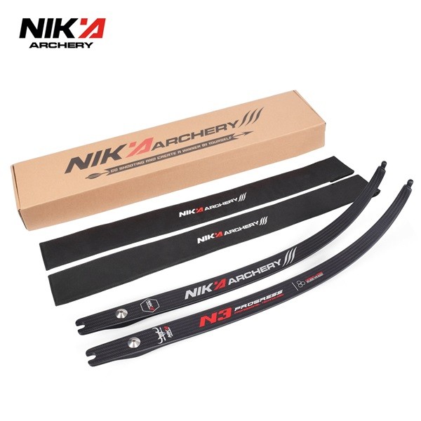 Nika Archery New Logo N3 Carbon Fiber Limbs Progress Series 68inch