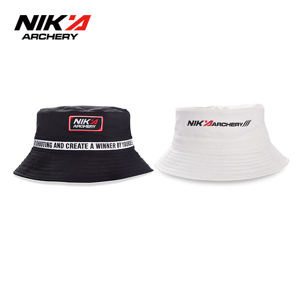 Nika Archery Bucket Hat Black-White Reversible Hats
