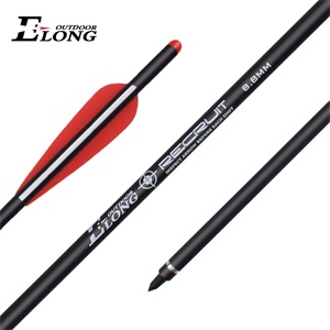 Elong Outdoor 8.8mm Crossbow Bolts 16/18/20/22 inch Crossbow Arrows with Moon Nocks and Removable Tips